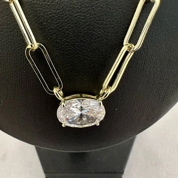 Melinda Maria Hello Gorgeous Samantha chain gold plated necklace - Picture 2 of 4